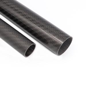 Carbon fiber tube with screw